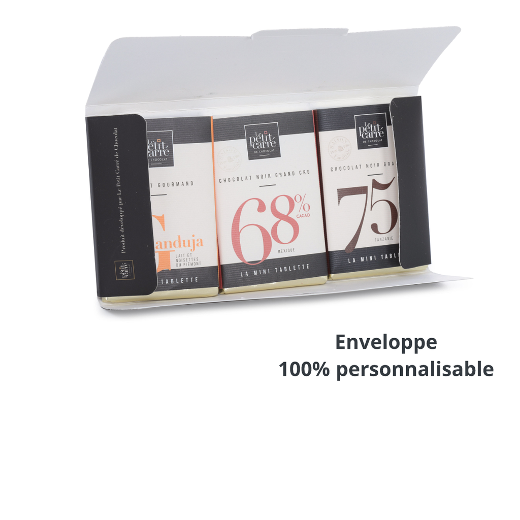 Enveloppe Carte de vœux chocolatée